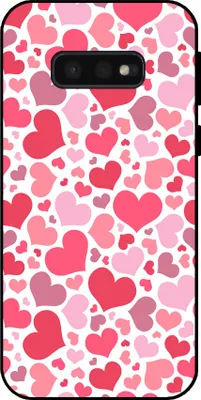 Produktbild von Smartphonica Telefon Fall geeignet für Samsung Galaxy S10E mit Herzen drucken - Herzen Design TPU Backcover Fall - Kinder Fall mit Herzen Design