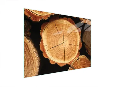 Image de Planche à découper en verre 40x30 bois