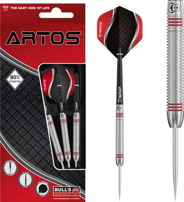 Produktbild von BULL'S Artos AR3 Steeldart, Red 80% Tungsten - 22g -- 1 Satz