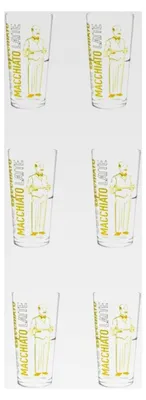 Produktbild von 6 Stapelbare Latte Macchiato Gläser für Kaffeeautomaten