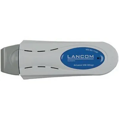 Produktbild von Lancom Systems AirLancer USB-300agn, Kabellos, USB, 300 Mbit/Sek, 300 m, 254 mA, Weiß