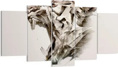 Produktbild von Bild auf Leinwand - Leinwandbild - tiger tier - 160x85cm - Wand Bild - Wanddeko - Wandbilder - Leinwanddruck - Bilder - Kunstdruck - Wanddekoration - Leinwand bilder - Wandkunst - EA160x85-4113