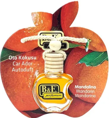 Zdjęcie produktu dla B&E Odświeżający zapach samochodowy odświeżacz powietrza do samochodu - dozownik przyjemnego zapachu do samochodu mandarynka
