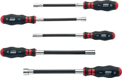 Obrázok produktu pre Sortiment skrutkovačov Würth s ohybným hriadeľom 5 ks SHRDRH-SORT-FLEXWELLE-5TLG 6139865