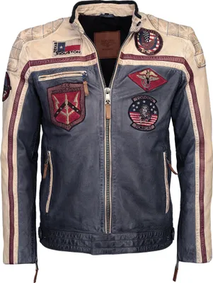 Produktbild von Top Gun Lederjacke 31024850 Herren navy/offwhite/bordeaux L