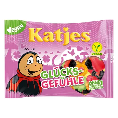 Zdjęcie produktu dla Katjes Glücksgefühle mieszanka gum owocowych i lukrecji 200g