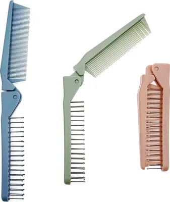 Produktbild von Faltbare Haarbürsten Kamm Massagekopf Zahnkamm Taschenreise-Haarbürste