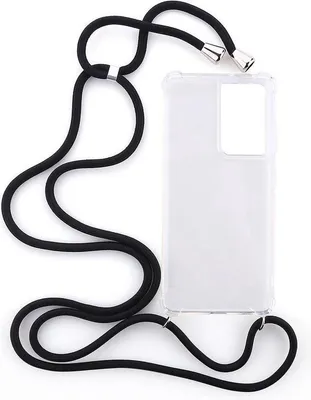 Image de Coque pour Samsung Galaxy S21 Ultra, avec cordon et protection anti-choc, transparente