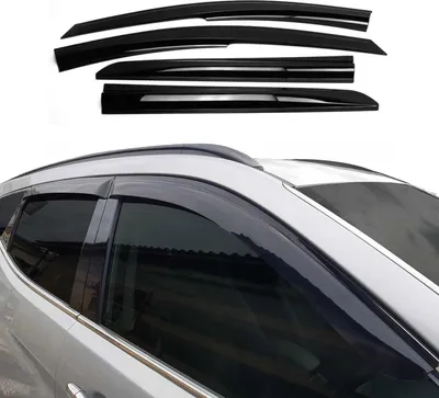 Immagine prodotto di 4x paravento parapioggia per Hyundai Kona 2018-2025 acrilico scuro