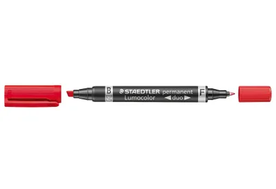 Image de STAEDTLER® 348-2 Marqueur à double pointe Lumocolor perm. rouge