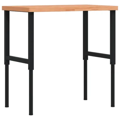 Obrázok produktu pre Pracovný stôl 100x60x(73-99,5) cm bukový masív obdĺžnikový
