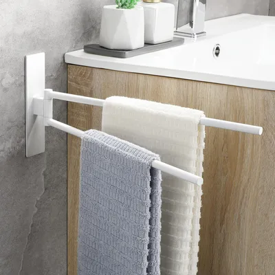 Obrázek produktu pro Samolepicý držák na ručníky s 180° otočnou hlavicí