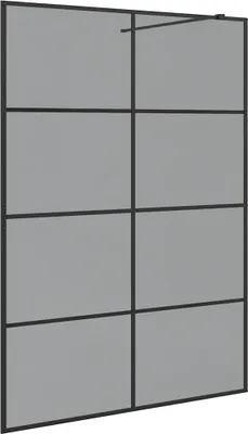 Obrázok produktu pre vidaXL Sprchová zástena čierna 140 x 195 cm Tvrdené sklo