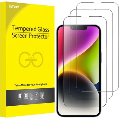 Productafbeelding van Beschermfolie voor iPhone 14 Plus (6,7 inch), gehard glas, HD kwaliteit, 3 stuks