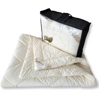 Produktbild von Merino Schafschurwolle Winterdecke Kuschelzeit in 240x220 cm mit Duo Aufbau