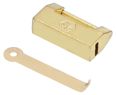 Produktbild von Goldenes Vintage-Vorhängeschloss, Mini-Messing-Retro-Dekorationsschloss für Holzkisten, Schränke, Zuhause