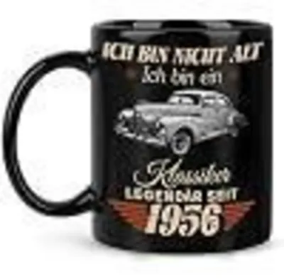 Produktbild von Kaffeetasse 70. Geburtstag Keramik mit Spruch 400ml spülmaschinengeeignet