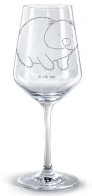 Produktbild von Mr. & Mrs. Panda glas für rotwein Wombat - Transparent - Geschenk, weinglas graviert, Australien, Tiermotive, Rotweinkelch, Motivation, Das Leben Ist schön, Spruch