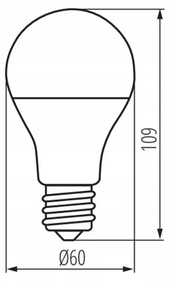 Produktbild von RAPID MAXX LED-Lampe 9,5W 1050lm 3000K E27 A60 Kanlux 22949