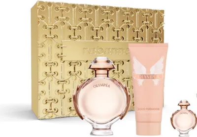 Zdjęcie produktu dla Paco Rabanne Olympéa Eau De Perfume Spray 80ml Zestaw 3 sztuk Boże Narodzenie 2023