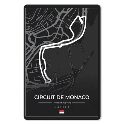 Produktbild von MuchoWow® Mauspad Mousepad Monaco - Formel 1 - Circuit de Monaco - Rennstrecke - Schwarz 18x27 cm - Mousepads - Maus Mat - Pad - Mausunterlage