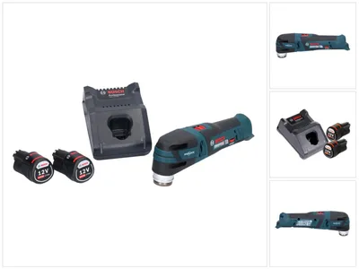 Zdjęcie produktu dla Bosch GOP 12V-28 Profesjonalna akumulatorowa przecinarka wielofunkcyjna Starlock bezszczotkowa + 2x akumulator 2,0 Ah + ładowarka