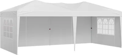 Produktbild von Pop-Up-Zelt 10 x 20 ft Pop-Up-Pavillon mit 3 Seitenwänden und 2 Fenstern