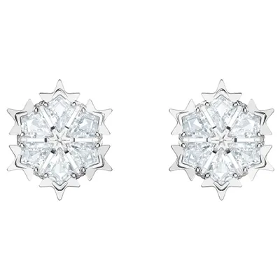 Image de Boucles d'oreilles Swarovski 5428430 Magic, blanches, plaquées rhodium