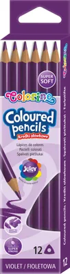 Produktbild von Dreieckige Bleistifte 12 Stück Colorino Violett