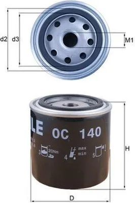 Produktbild von Ölfilter KNECHT OC 140