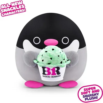 Immagine prodotto di Zuru Snackles Pinguino Baskin Robbin Snackle peluche con cibo alto 41 cm