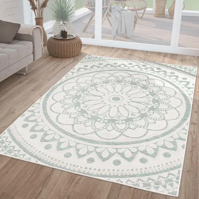 Produktbild von TT Home In-& Outdoorteppich Wetterfest Garten Orientalisches Marokkanisches Boho Design Größe 80x150 cm