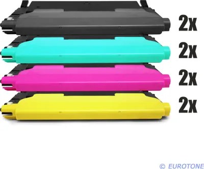 Produktbild von 8x Eurotone Toner Alternative für Samsung CLT-4072S / CLT-K4072S Black Schwarz / CLT-C4072S Blau Cyan / CLT-M4072S Rot Magenta / CLT-Y4072S Gelb Yellow
