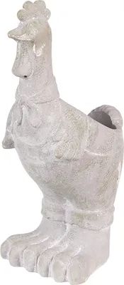 Immagine prodotto di Clayre & Eef Vaso da fiori Gallo 11x10x26 cm Pietra grigia