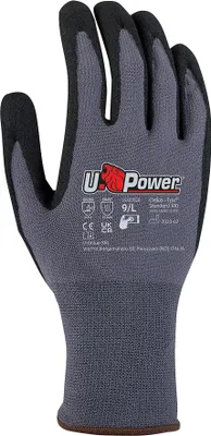 Produktbild von U-Power Merengue, Werkstatthandschuhe, Grau, M, Erwachsener, 1 Stück(e), Nitril, Nylon, Elasthan