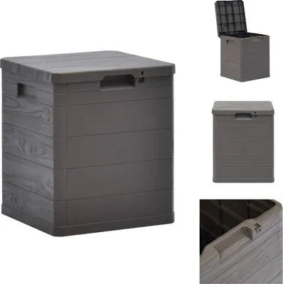 Obrázek produktu pro vidaXL Zahradní úložný box 90 L hnědý - Zahradní boxy