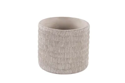 Productafbeelding van Rasteli bloempot, cementgrijs, diameter 17 cm, hoogte 15 cm