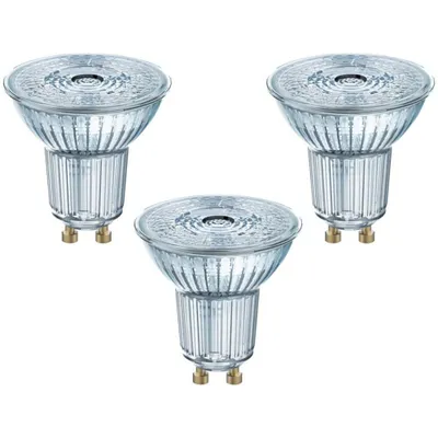 Immagine prodotto di 3 x riflettore in vetro Osram LED 2,6W = 35W GU10 230lm bianco caldo 2700K 36°
