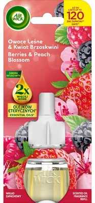 Produktbild von Air Wick Elektrischer Lufterfrischer Nachfüllpackung Waldfrüchte & Pfirsichblüte 19 ml