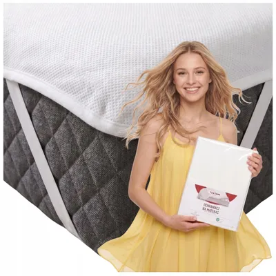 Produktbild von Textom Wasserdichter Matratzenschoner 140x200cm Weiß mit Gummizug