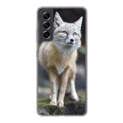 Produktbild von MuchoWow® Handyhülle Schutzhülle Hülle für Samsung Galaxy S21 FE Fuchs - Makro - Baum Silikon Softcase Handy Hülle - Mobiltelefonhülle