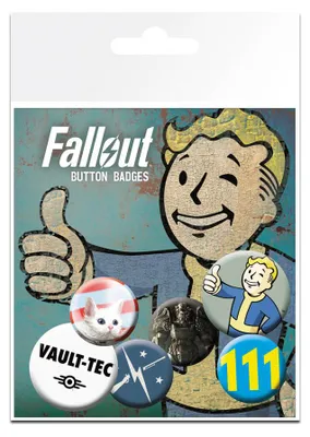 Produktbild von Button 6er Set - Fallout (Mix 1)