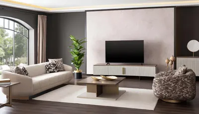 Immagine prodotto di 3+1 posti, tavolino e mobile TV - elegante set da salotto