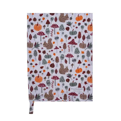 Produktbild von Krasilnikoff – Geschirrtuch KW13514 – Autumn, Green / Herbst, grün