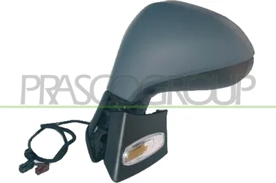 Produktbild von PRASCO PG3207334P Außenspiegel Seitenspiegel Links passend für PEUGEOT 207 (WA, WC) Beheizt Konvex Grundiert Elektrisch