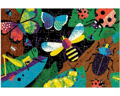 Obrázek produktu pro MudPuppy Glow in Dark Puzzle/Amazing Insects