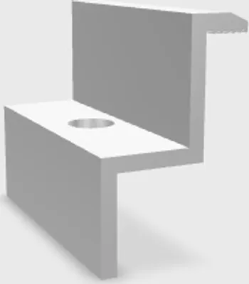Immagine prodotto di Morsetto terminale 33x26,8 - adatto per pannelli con spessore di 30 mm