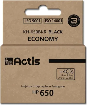 Immagine prodotto di Actis KH-650BKR ink (replacement for HP 650 CZ101AE; Standard; 15 ml; black)