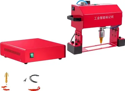 Produktbild von Markiermaschine, Pneumatische Bedienung, Vielseitige Anwendungen, 140x40mm, EU-Stecker