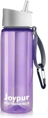 Obrázek produktu pro Filtrační láhev na vodu o objemu 650 ml, s 5vrstvým filtrem, vhodná pro outdoorové aktivity, sport a kempování